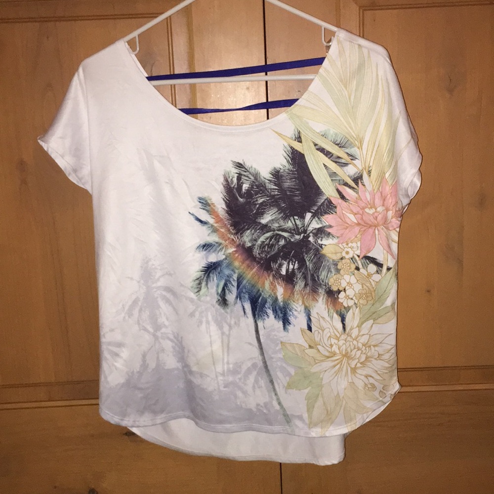 Open back shirt